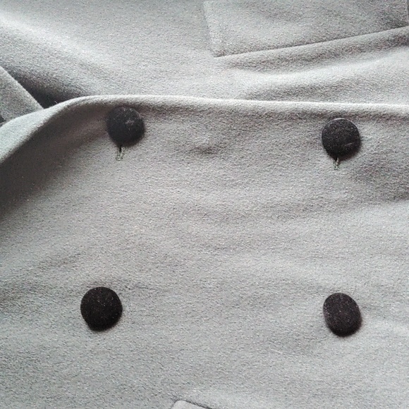 Talbots Vintage Women's Long Pea Coat Dark Green Size 18 - Picture 6 of 10